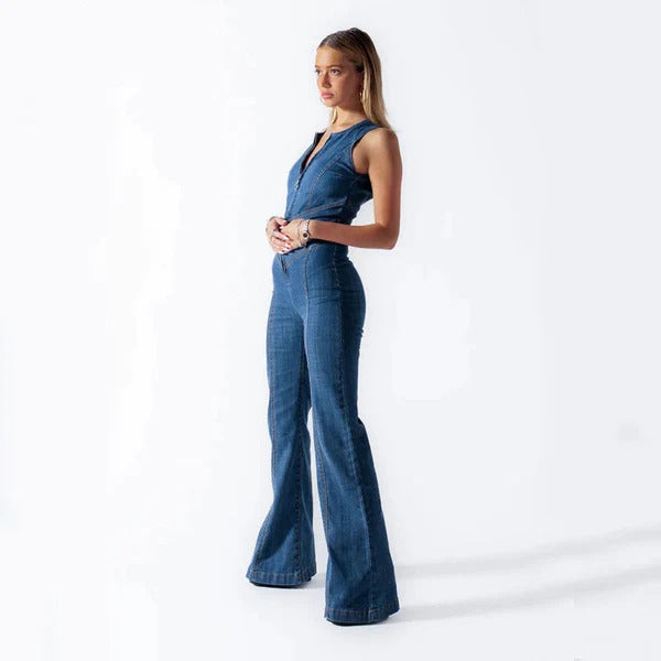 Julie™ | Denim Buksedragt