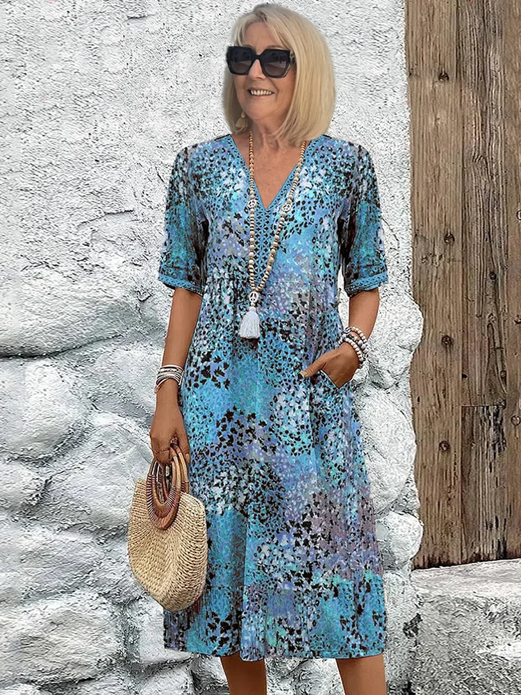 Alma™ | Farverig kjole