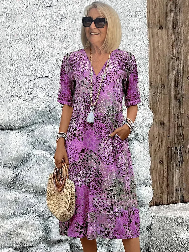 Alma™ | Farverig kjole