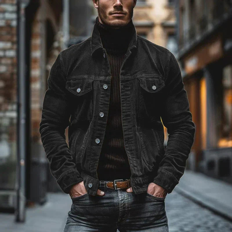 Nicolai™ | Stilfuld Retro Kordjakke