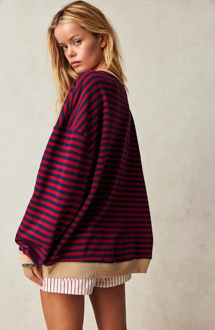 Amara | STRIPED OVERSIZED SWEATER