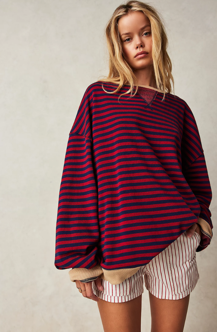 Amara | STRIPED OVERSIZED SWEATER