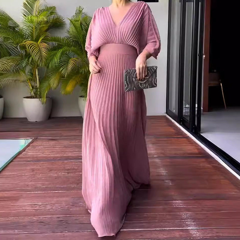 Amara | Floating Ribbed Maxi Dress