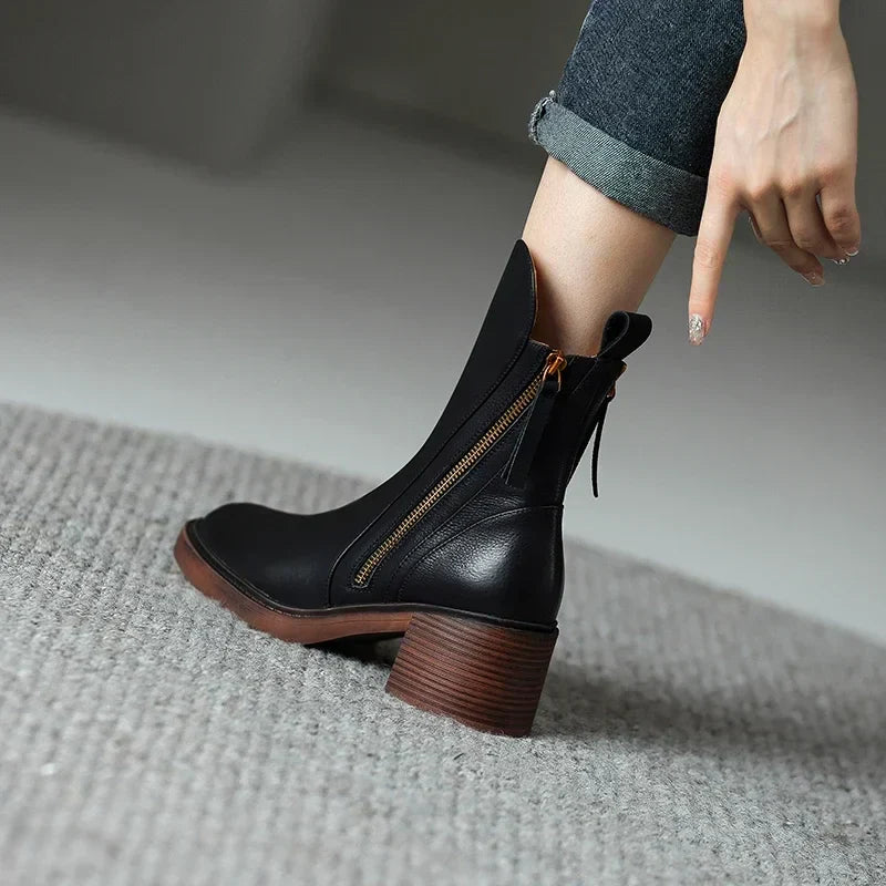 Amara | Leather Ankle Boots