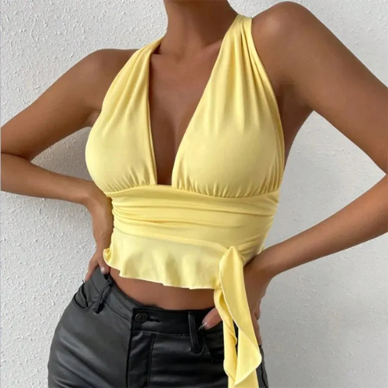 Selena™ | Figursyet Dyb V-hals Top