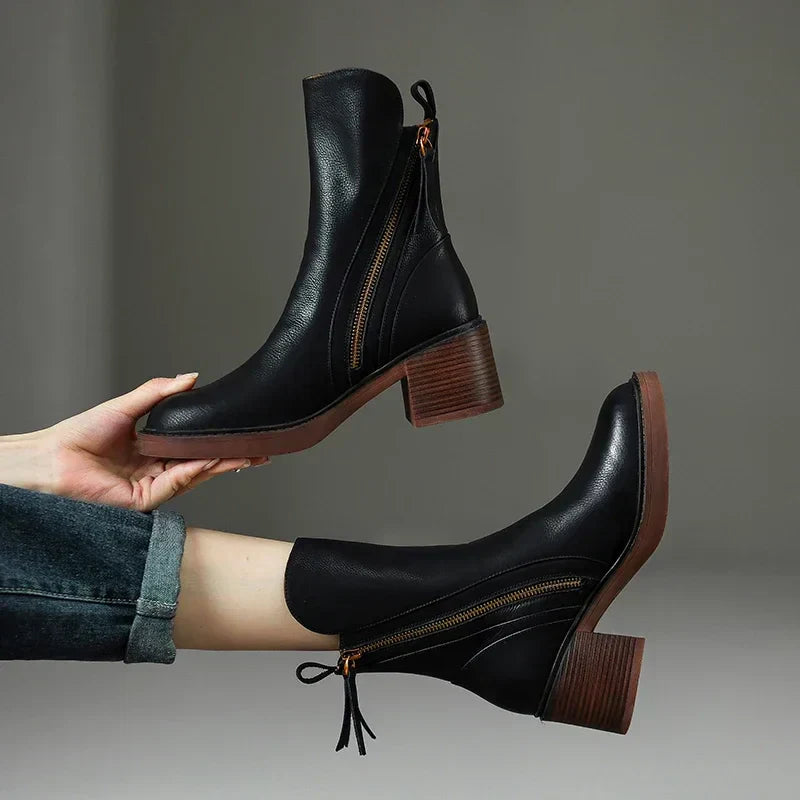 Amara | Leather Ankle Boots