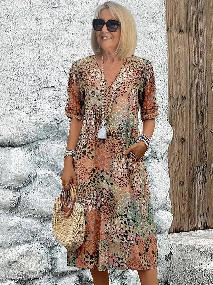 Alma™ | Farverig kjole