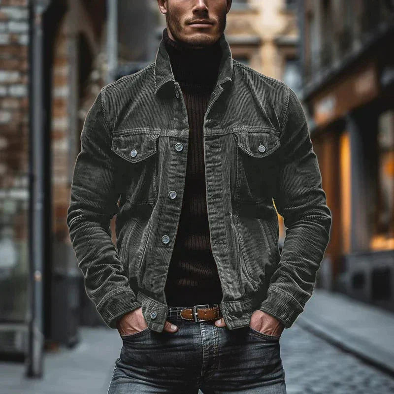 Nicolai™ | Stilfuld Retro Kordjakke