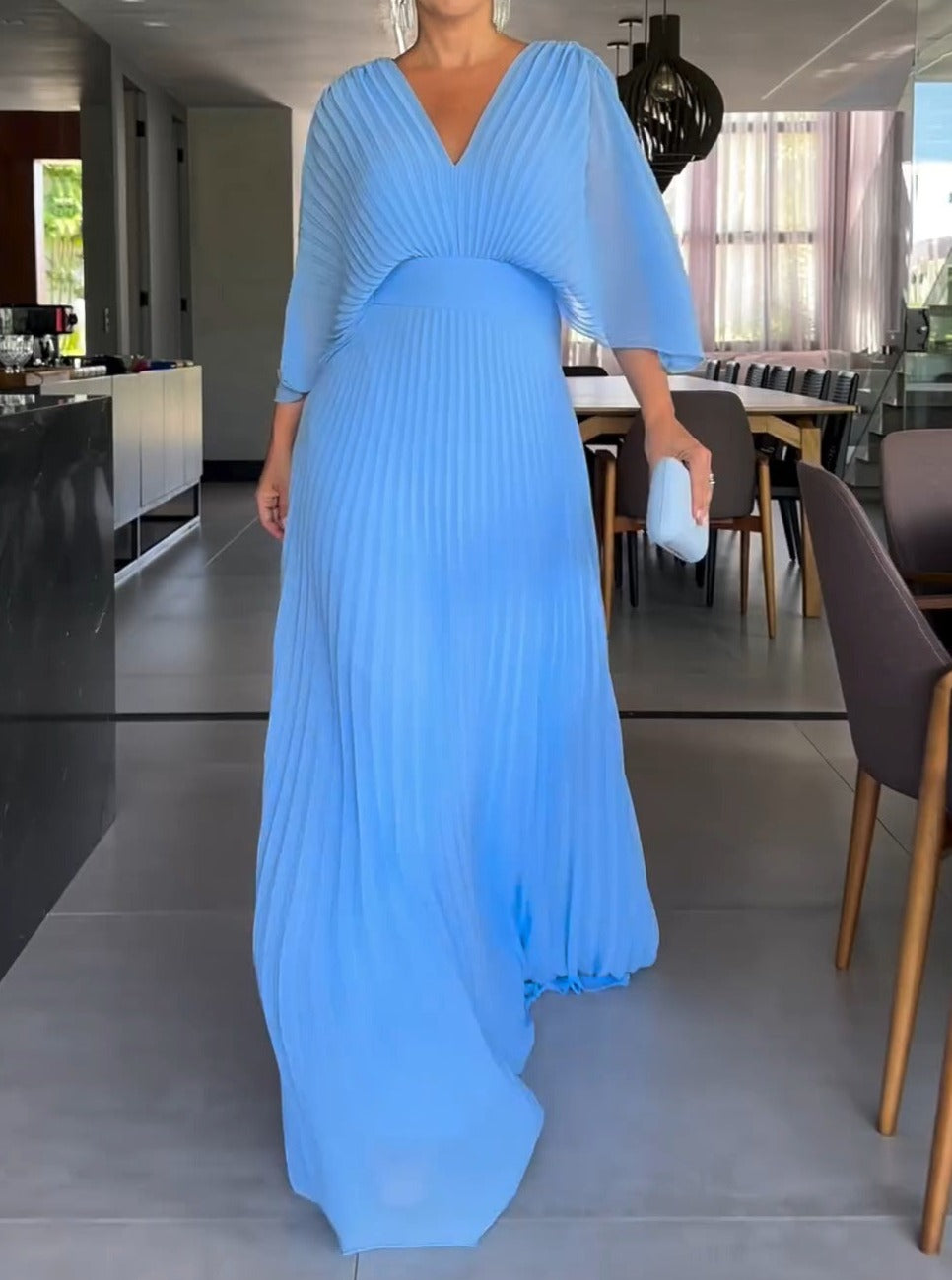 Amara | Floating Ribbed Maxi Dress